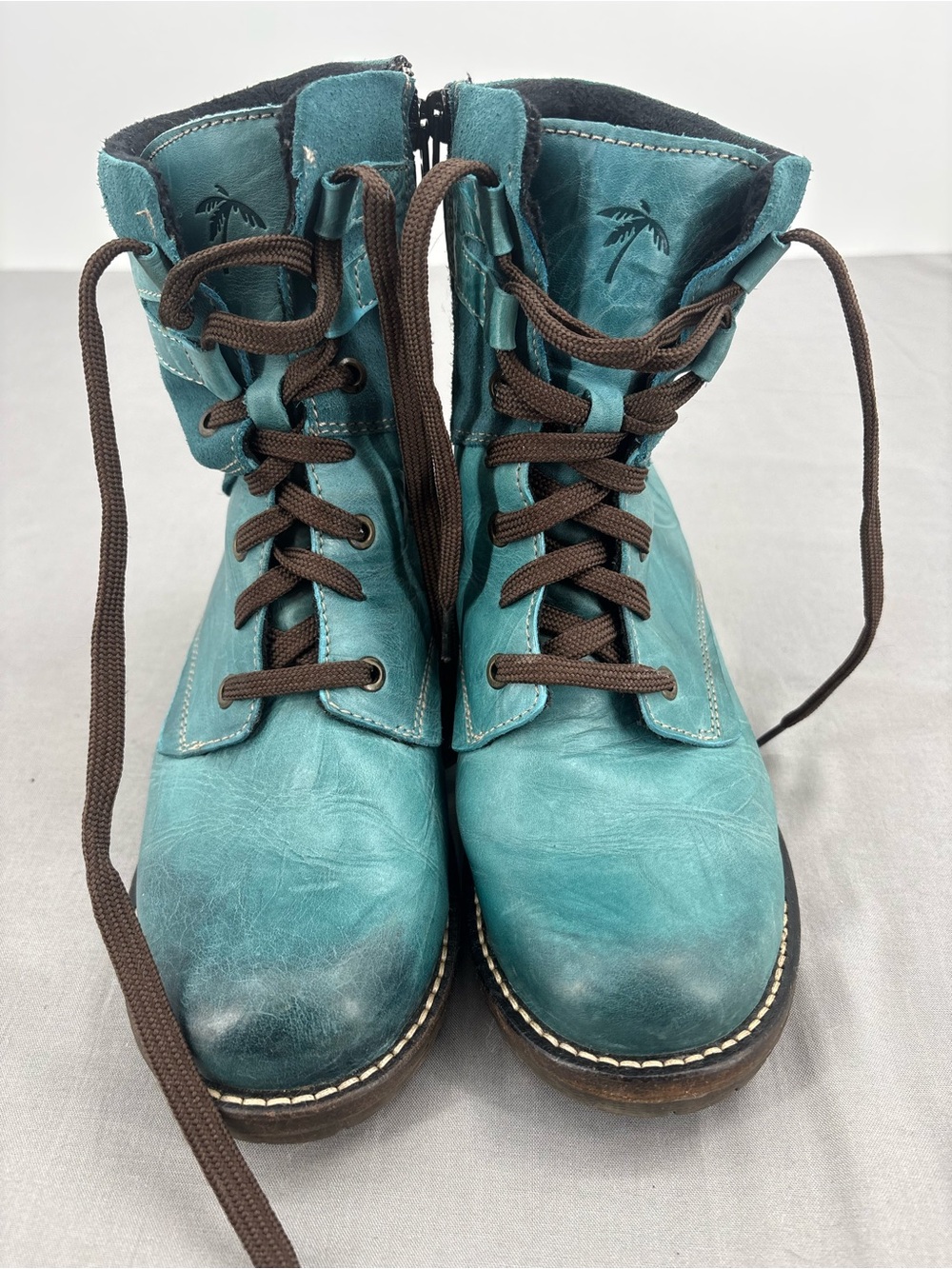 Dromedaris Kara Suede Boots – Teal – EU 39
